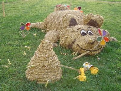 Honigb&auml;r aus Stroh