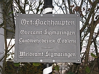Bachhaupten,
 Gemeinde Ostrach