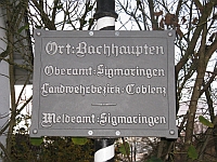 Bachhaupten,
 Gemeinde Ostrach